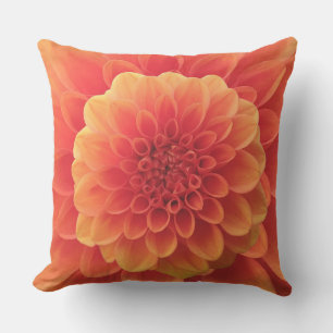 Orange Dahlia Kudde