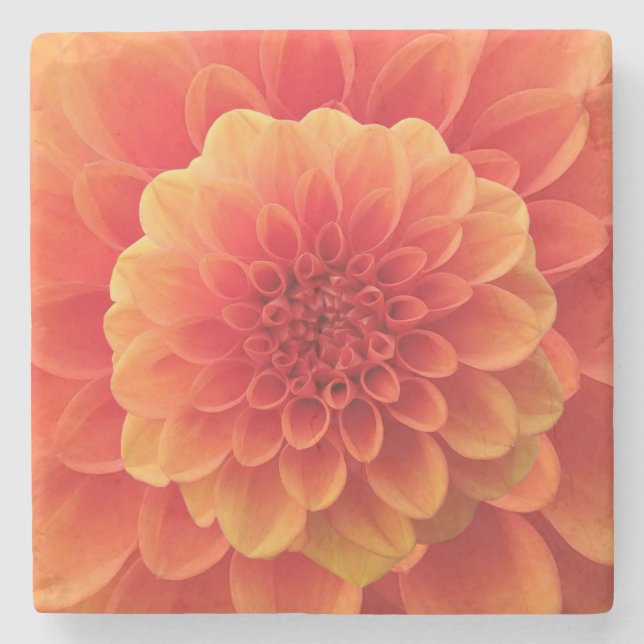 Orange Dahlia Stenunderlägg (Framsidan)
