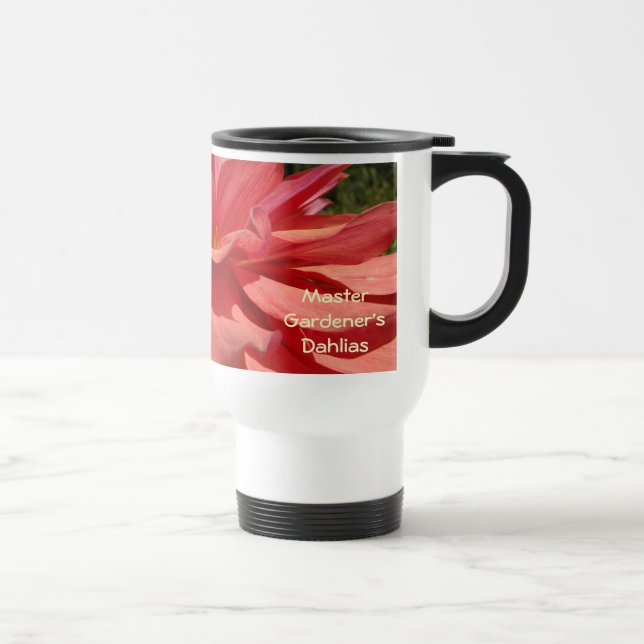 Orange Dahliablommor Kaffe Resemugg gåvor (Höger)