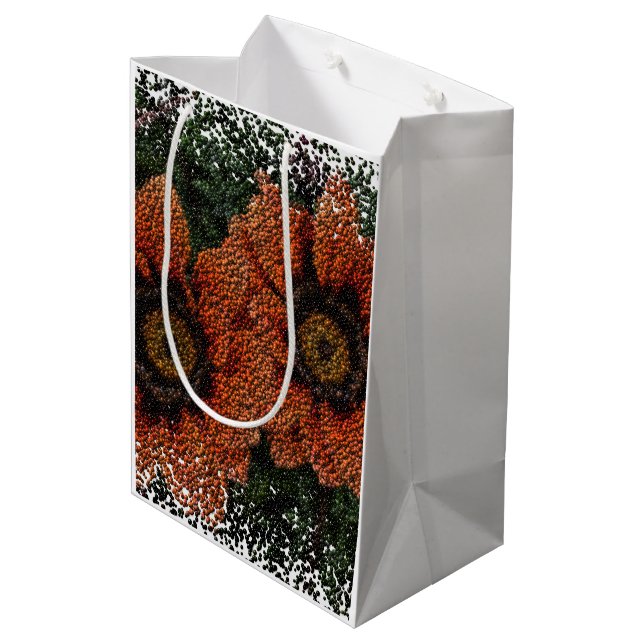 Orange Daisy Bollar Gift Bag (Baksidan Vinklad)