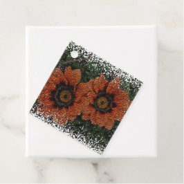 Orange Daisy Bollar Gift-Märkre Gåvor Etiketter