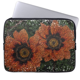 Orange Daisy Bollar Laptop sleeve