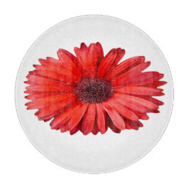 Orange Daisy Botanisk Glas