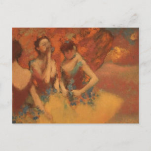 Orange Dancers Edgar Degas Vykort