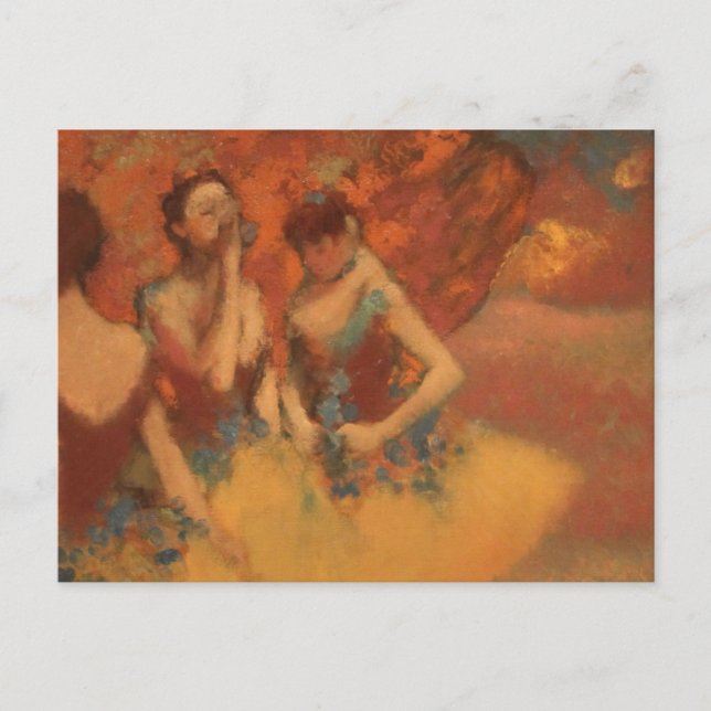 Orange Dancers Edgar Degas Vykort (Framsida)