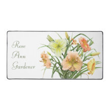 Orange Daylilies Modern Botanical Art Personlig