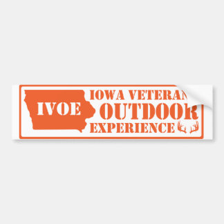 Orange-dekal av Iowa Veterans Exdoor Experience Bildekal