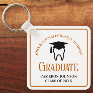 Orange Dental School Anpassningsbar Studenten Gift Nyckelring
