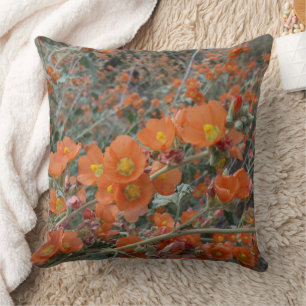 Orange Desert Globemallow Flowers in Bloom Kudde