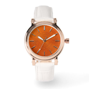 Orange Design Skiva Armbandsur