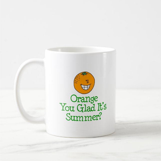 Orange... Det är sommarpun. Kaffemugg (Vänster)