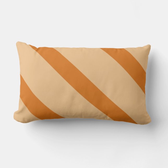 Orange Diagonal Rand American Mojo Throw Cushion Lumbarkudde (Framsida)