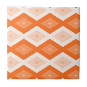 Orange diamant mönster kakelplatta