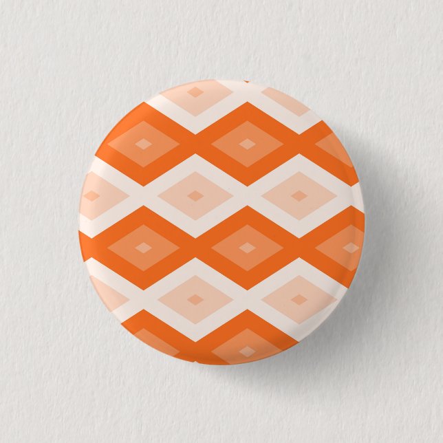 Orange diamant mönster knapp (Framsida)