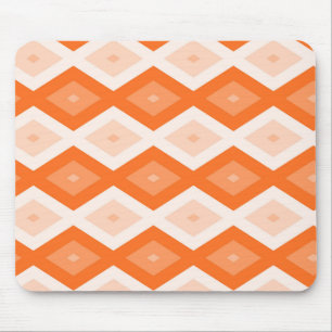 Orange diamant mönster musmatta