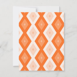 Orange diamant mönster OSA kort
