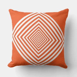 Orange diamantform kudde