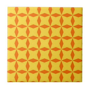 Orange Diamond Mönster Kakelplatta