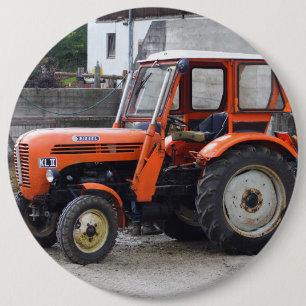 Orange Diesel Tractor Steyr KL II Knapp