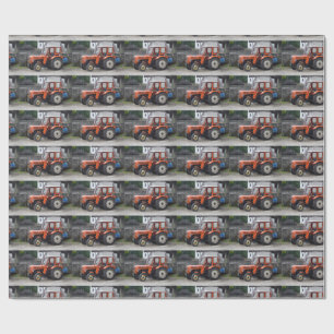 Orange Diesel Tractor Steyr KL II Presentpapper