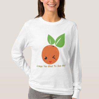 "Orange dig glad" långärmad Tee Shirt