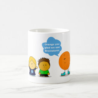 Orange dig glad mugg