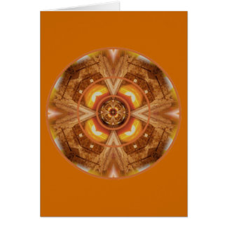 Orange dig glada Sacral Chakra Hälsningskort