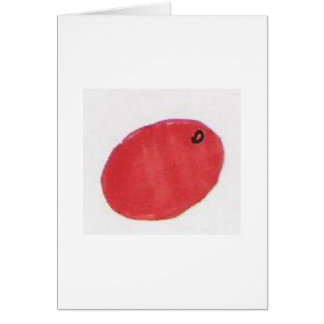 orange dig som är glad hälsningskort