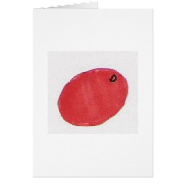 orange dig som är glad hälsningskort (Framsidan)