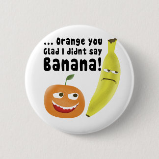 Orange dig som är glad knapp