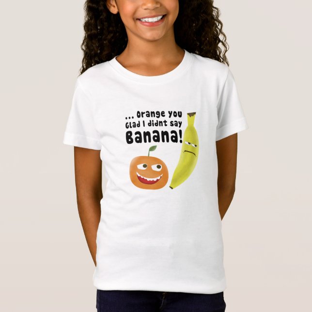 Orange dig som är glad t shirt (Framsida)