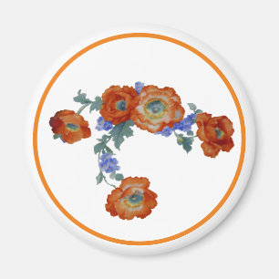 Orange diskettenhet magnet