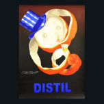 ORANGE DISTIL Liquor Advertisement Mauzan Art Deco Poster<br><div class="desc">Högupplöst reproduktion,  vassa toppen-utskrifter,  färg korrigerat för vibrant och skarpt färger och digitalt reparerat för tårar,  fläckar,  saknade inslag. Destil Vintage Alkohol Poster av Mauzan.</div>