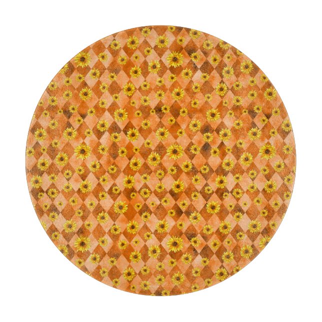 Orange Dödskallar och Solros Serie Design 2   (Framsidan)