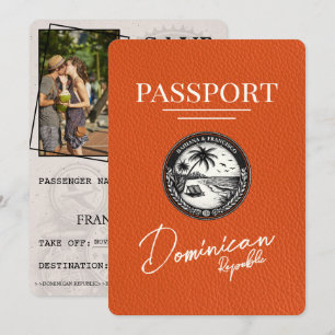 Orange Dominikanska republikens pass Spara datum Datumet