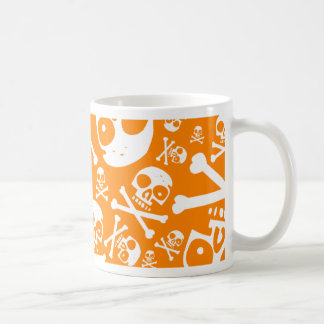 Orange döskallar kaffemugg