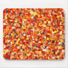 Orange Dot Mousepad Musmatta
