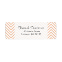 Orange Dots Chevron