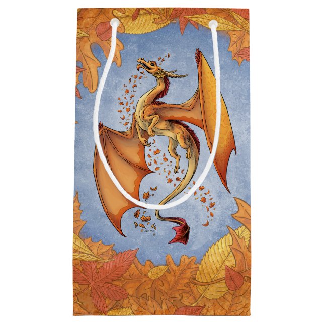 Orange Dragon of Autumn Fantasy Art (Framsidan)
