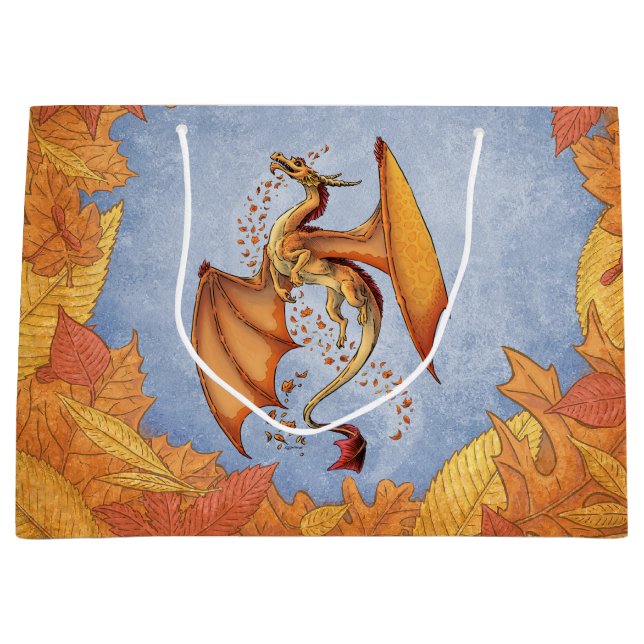 Orange Dragon of Autumn Fantasy Art (Framsidan)