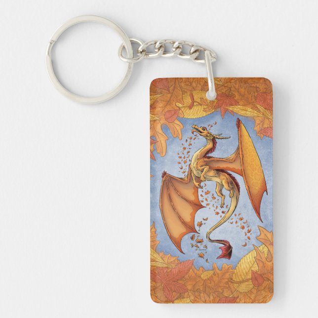 Orange Dragon of Autumn Nature Fantasy Art (Framsidan)