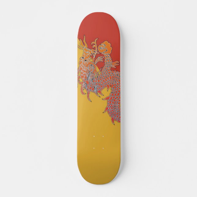 Orange Dragon Skateboard (Framsida)