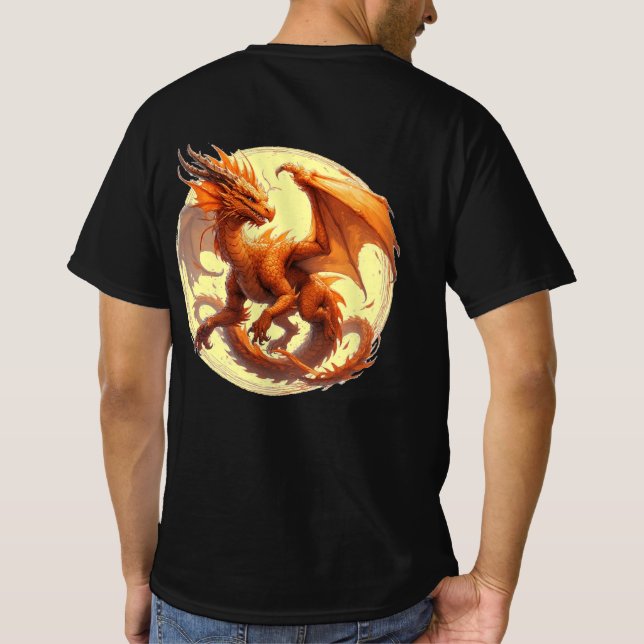 Orange Draken T Shirt (Baksida)
