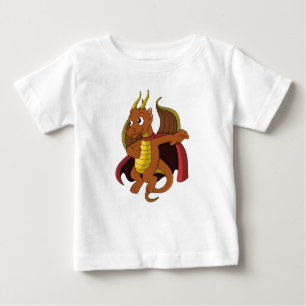 Orange draon tecknad Baby T-Shirt