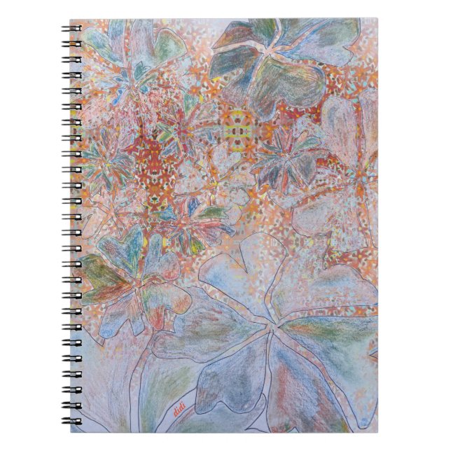 Orange Dream Spiral Photo Notebook Anteckningsbok (Framsidan)