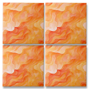 Orange Dream Vågar Kakelplatta