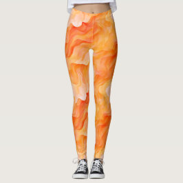 Orange Dream Vågar Leggings