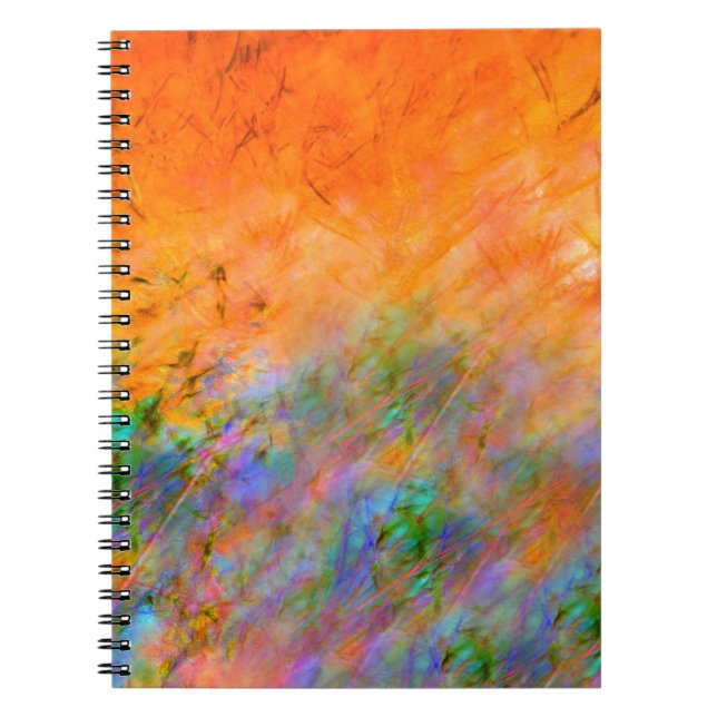 Orange Dreamscape Anteckningsbok Med Spiral (Framsidan)