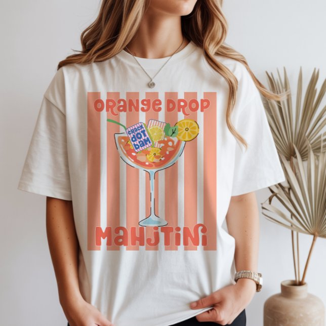 Orange Drop Martini Mahjong T-Shirt (Skapare uppladdad)