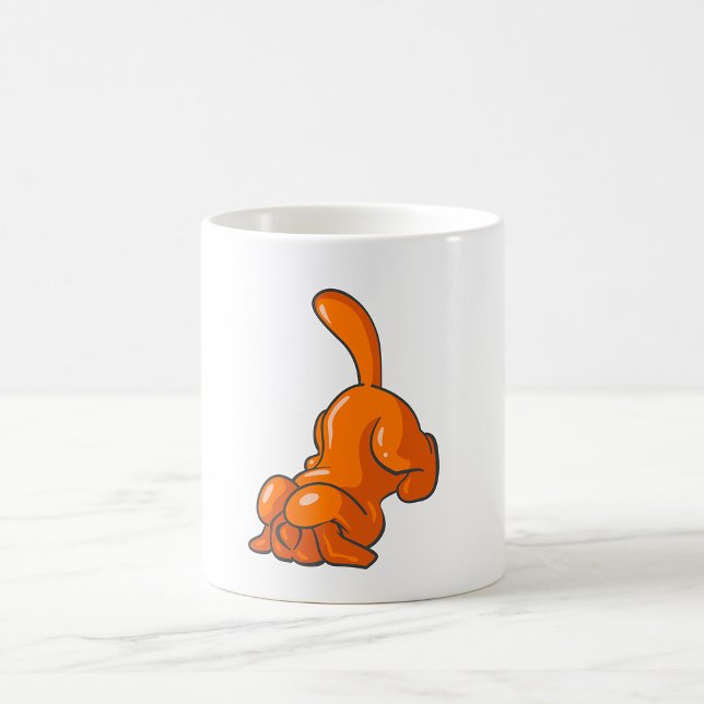 Orange Drövare Hund Kaffemugg (Skapare uppladdad)